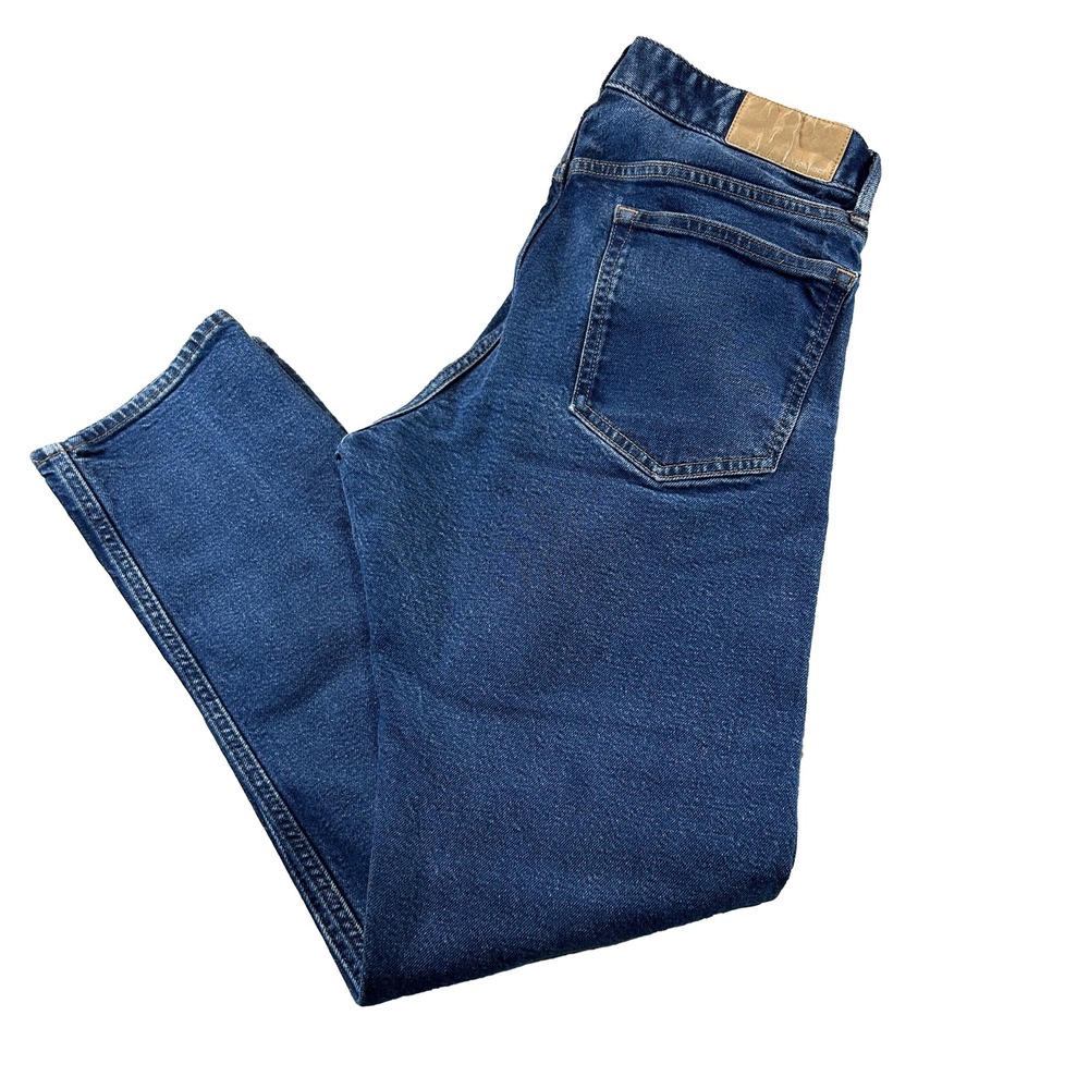 Bonobos Jeans Men 32x32 Blue Slim Straight Organic Cotton Stretch 24487-BNF60